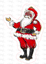 Load image into Gallery viewer, Sticker | 30B | Dark Santa | Waterproof Vinyl Sticker | White | Clear | Permanent | Removable | Window Cling | Glitter | Holographic