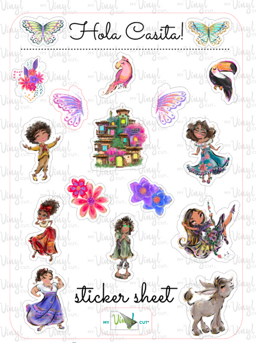 Sticker Sheet 52 Set of little planner stickers Hola Casita