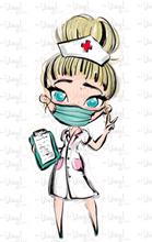 Load image into Gallery viewer, Sticker | 22F | Nurse | Waterproof Vinyl Sticker | White | Clear | Permanent | Removable | Window Cling | Glitter | Holographic