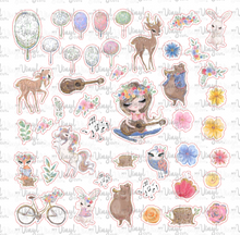 Load image into Gallery viewer, Sticker Sheet BOHO Woodland Animals Full Sheet