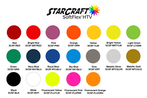 StarCraft SoftFlex HTV ORANGE Heat Transfer Vinyl 12 x 12 inch sheets
