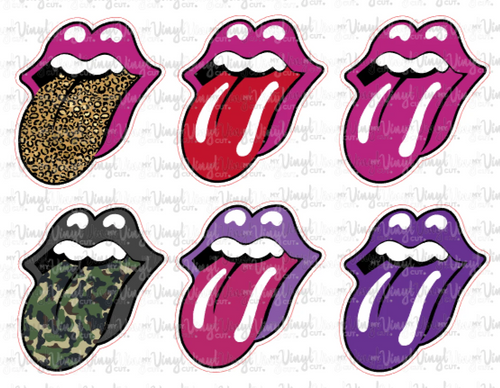 Mini Sticker Sheet 6 Tongues (pack 1)