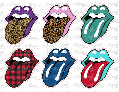 Mini Sticker Sheet 6 Tongues (pack 2)