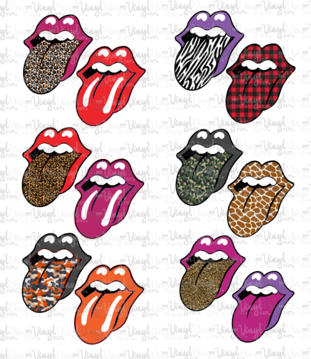 Digital File Lips Tongue SVG only