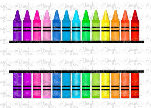 Digital File Split Crayons