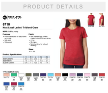 Load image into Gallery viewer, Next Level Ladies&#39; Triblend Crew