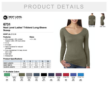 Load image into Gallery viewer, Next Level Ladies&#39; Triblend Long Sleeve