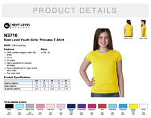 Load image into Gallery viewer, Next Level Youth Girls&#39; Princess T Shirt