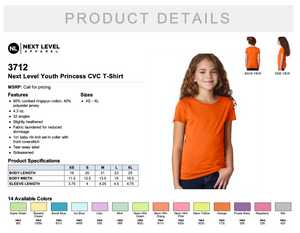 Next Level Youth Princess CVC T Shirt