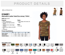 Load image into Gallery viewer, Alternative Ladies&#39; Printed Ideal Eco-Jersey T Shirt
