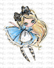Load image into Gallery viewer, Waterslide Decal 21A Alice from Wonderland