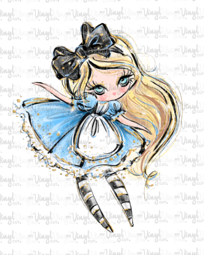 Waterslide Decal 21A Alice from Wonderland