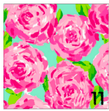 Load image into Gallery viewer, Printed HTV LILY FLORAL Heat Transfer Vinyl 12 x 12 inch sheet