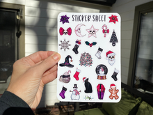 Load image into Gallery viewer, Sticker Sheet 75 Set of little planner stickers Seasons Creepings