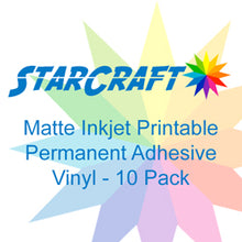 Load image into Gallery viewer, StarCraft Matte Inkjet Printable Permanent Adhesive Vinyl 5 pack