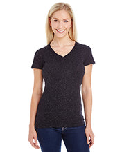Load image into Gallery viewer, J America Ladies&#39; Glitter V Neck T Shirt
