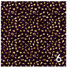 Load image into Gallery viewer, Printed Adhesive Vinyl PURPLE + GOLD Leopard Patterns